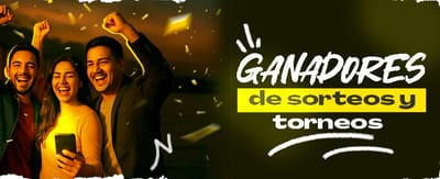 Ganadores de torneos y sorteos banner